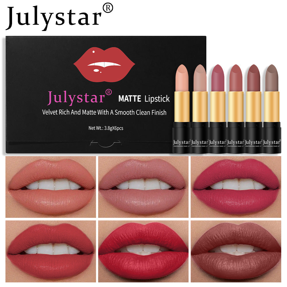 Set de Labiales Mate Incoloros - Seis Tonos para una Elegancia Sin Esfuerzo