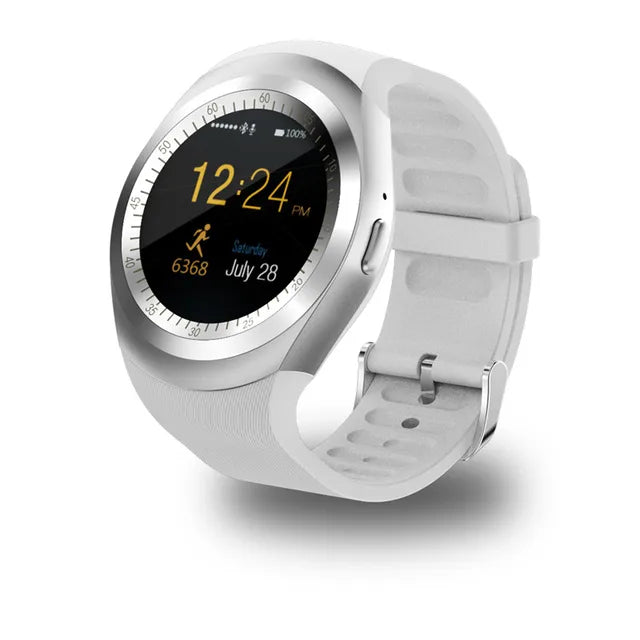 Bluetooth Y1 Smart Watch Relogio Android SmartWatch Phone Call GSM Sim Remote Camera Information Display Sports Pedometer - Korvel