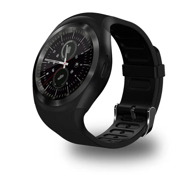 Bluetooth Y1 Smart Watch Relogio Android SmartWatch Phone Call GSM Sim Remote Camera Information Display Sports Pedometer - Korvel
