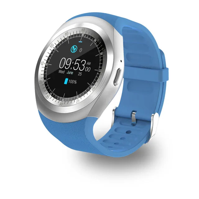 Bluetooth Y1 Smart Watch Relogio Android SmartWatch Phone Call GSM Sim Remote Camera Information Display Sports Pedometer - Korvel