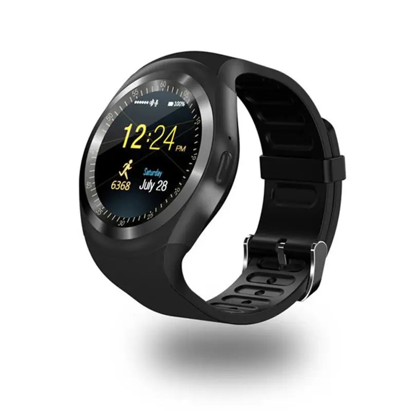 Bluetooth Y1 Smart Watch Relogio Android SmartWatch Phone Call GSM Sim Remote Camera Information Display Sports Pedometer - Korvel