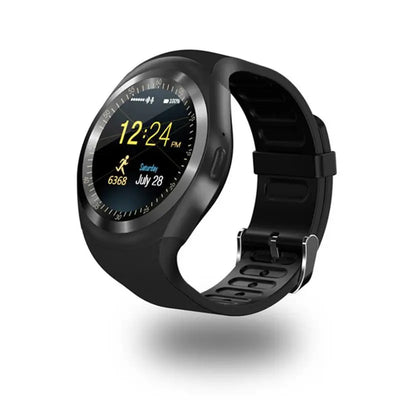 Bluetooth Y1 Smart Watch Relogio Android SmartWatch Phone Call GSM Sim Remote Camera Information Display Sports Pedometer - Korvel