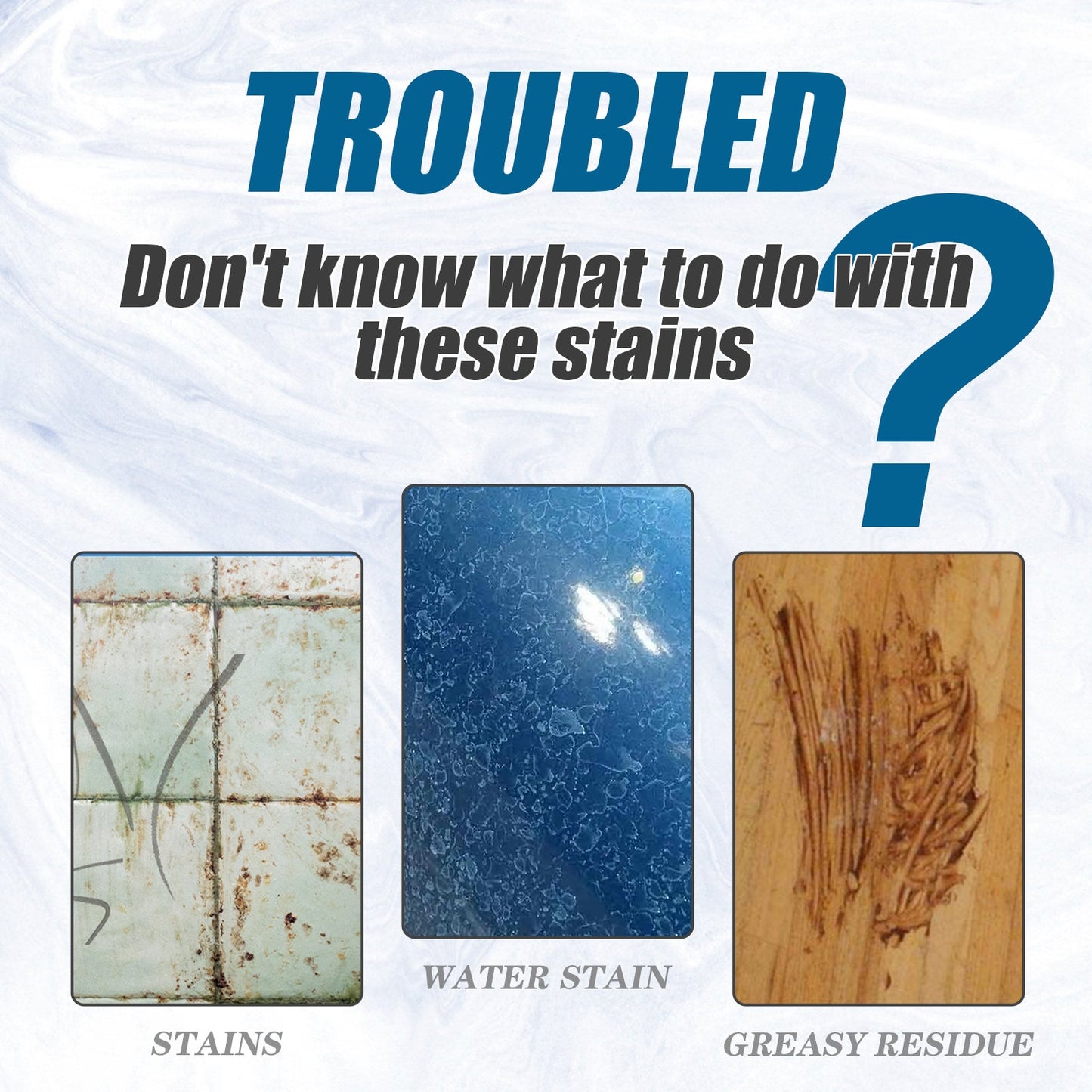 Stones Cleaning Powder, Kitchen Countertop Marble Tile Cleaning Oil Stain Removal Polishing Powder - Korvel