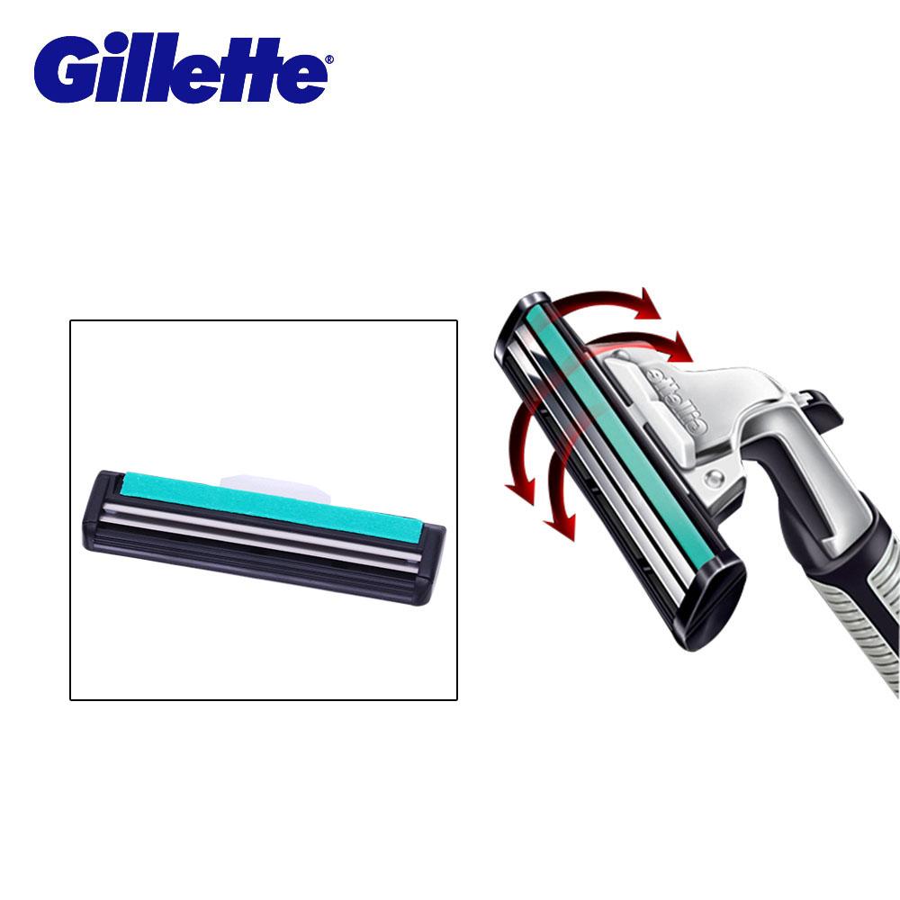 Gillette Vector Shaving Men Razor Blades Three Layer Shaver Blades - Korvel