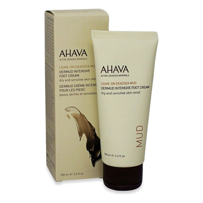 Crema Intensiva para Pies Dermud de Barro del Mar Muerto Ahava 3.4 Oz