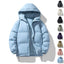 Men's Thickened Cotton-Padded Hoodie Coat for Winter