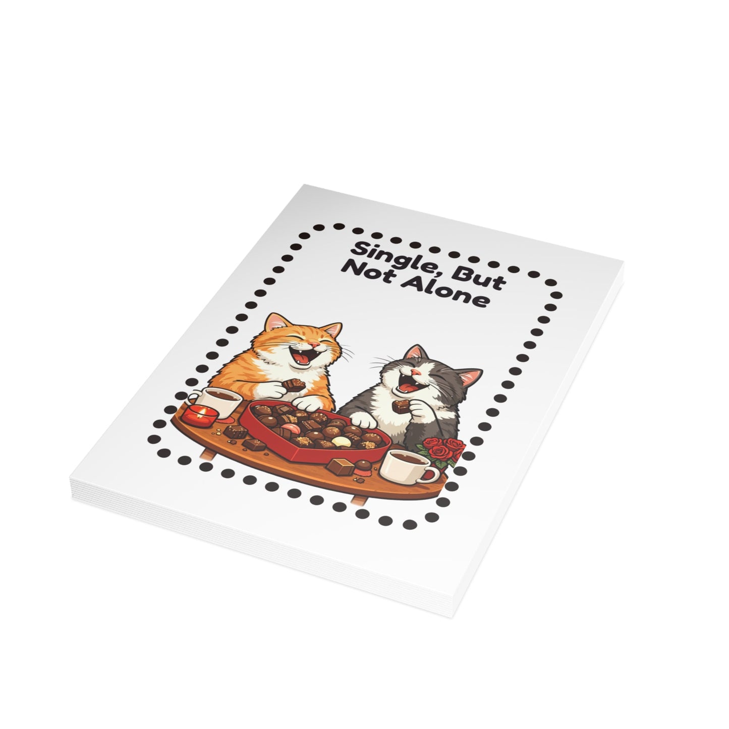 Single, But Not Alone – Funny Cat Valentine’s Day Card