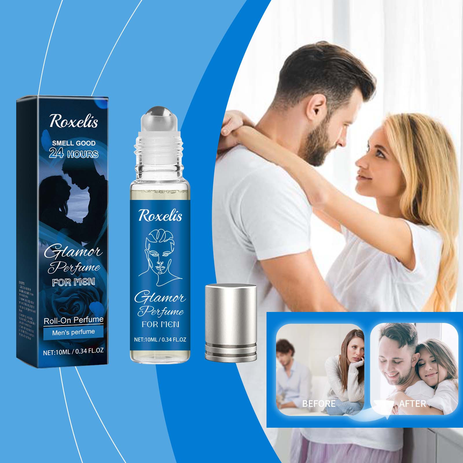 Glamor Perfume For Men, Lasting Fragrance Portable Men's Adult Lavender Fresh Exudes Male Charm Niche Flirtatious Appeal Perfume - Korvel