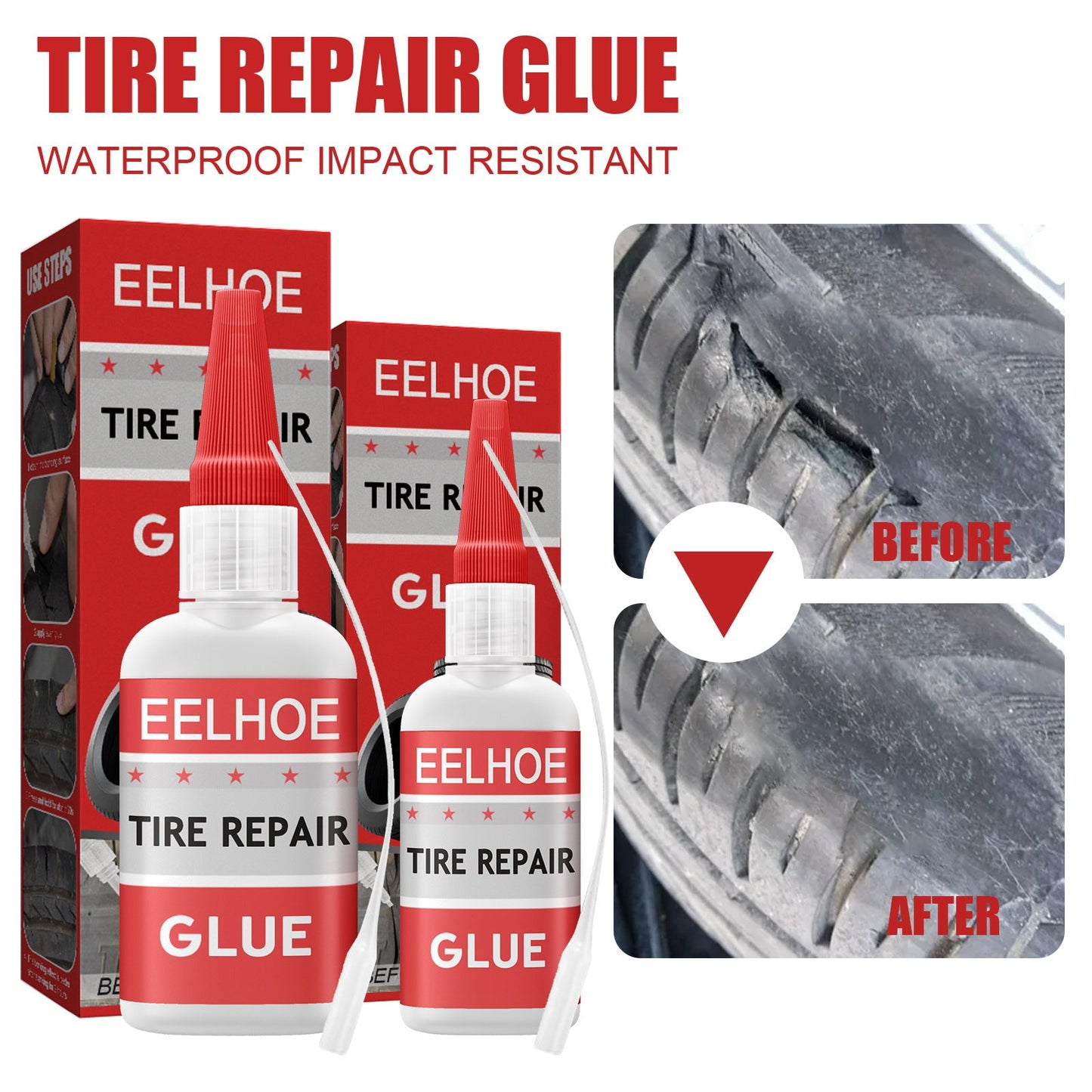 EELHOE New Multifunctional Glue Tire Sole Repair Multifunctional Glue Repair Glue - Korvel