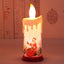 Christmas decoration candle light LED simulation flame candle Santa Claus snowman decoration night light - Korvel