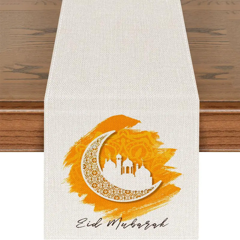 Printed Moon Castle House Tablecloth Home Decoration Party Festival Atmosphere Table Flag - Korvel