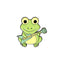 Quack Quack Enamel Pin Custom Frog Lotus Leaf Brooches Bag Lapel Pin Cartoon Animal Badge Jewelry Gift for Kids Friends - Korvel