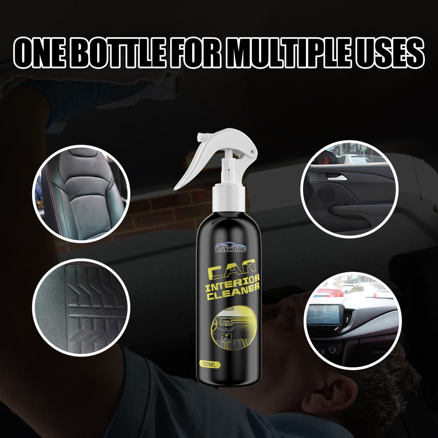 Premium Car Interior Cleaner for Upholstery and Leather