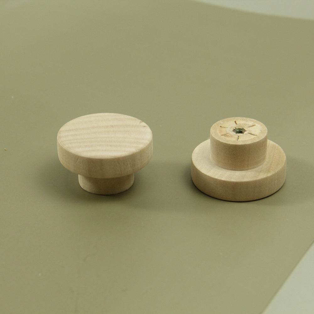 Mango Woven Mango Circular Wooden Handle para Gabinetes