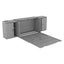Full Size Murphy Bed with Shelves and USB Ports - Gray