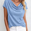 Casual Solid-Color Short-Sleeve Top for Everyday Style