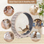 Cat Exercise Wheel for Indoor Cats - Natural Wood Finish