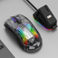 Luminous wireless Bluetooth the third mock examination transparent game mouse with screen charger - Korvel