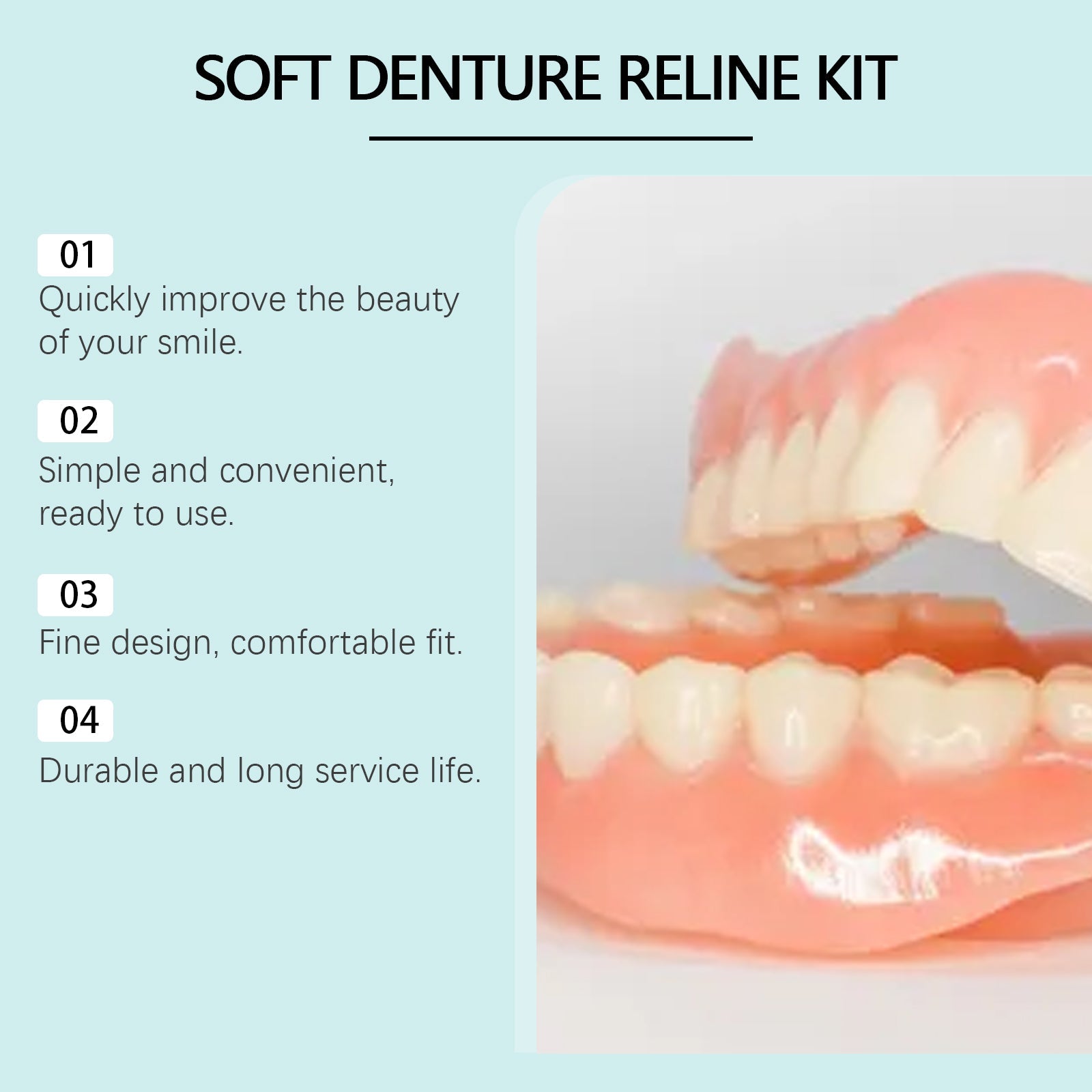 Denture Retouching Set, Denture Retouching Set Comfortable And Beautiful Between Teeth - Korvel