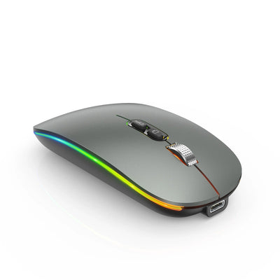 Wireless mouse rechargeable mouse illuminated mouse Bluetooth dual-mode mouse multifunctional mouse - Korvel