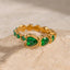 Elegant Stainless Steel Heart Rhinestone Ring