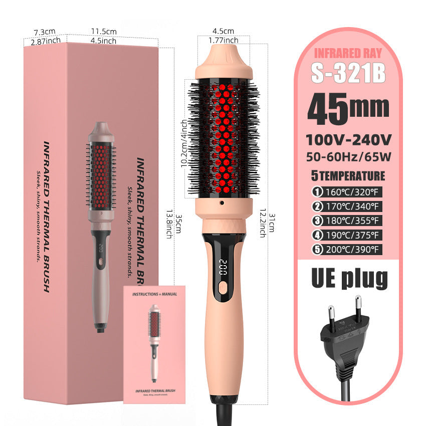 Brosse à air chaud 2-en-1 infrarouge pour un coiffage sans effort