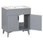 Ensemble de meuble de salle de bain élégant avec lavabo et rangement