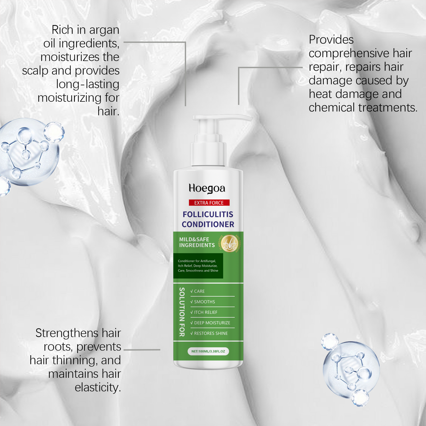 Hair Care Conditioner Scalp Root Care Care Nourishes Hair Follicles Hair Shine Conditioner - Korvel