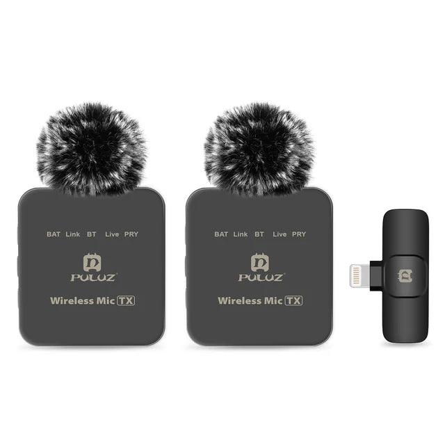 Wireless lavalier microphone mobile phone outdoor live recording noise reduction 1-to-2 wireless microphone - Korvel