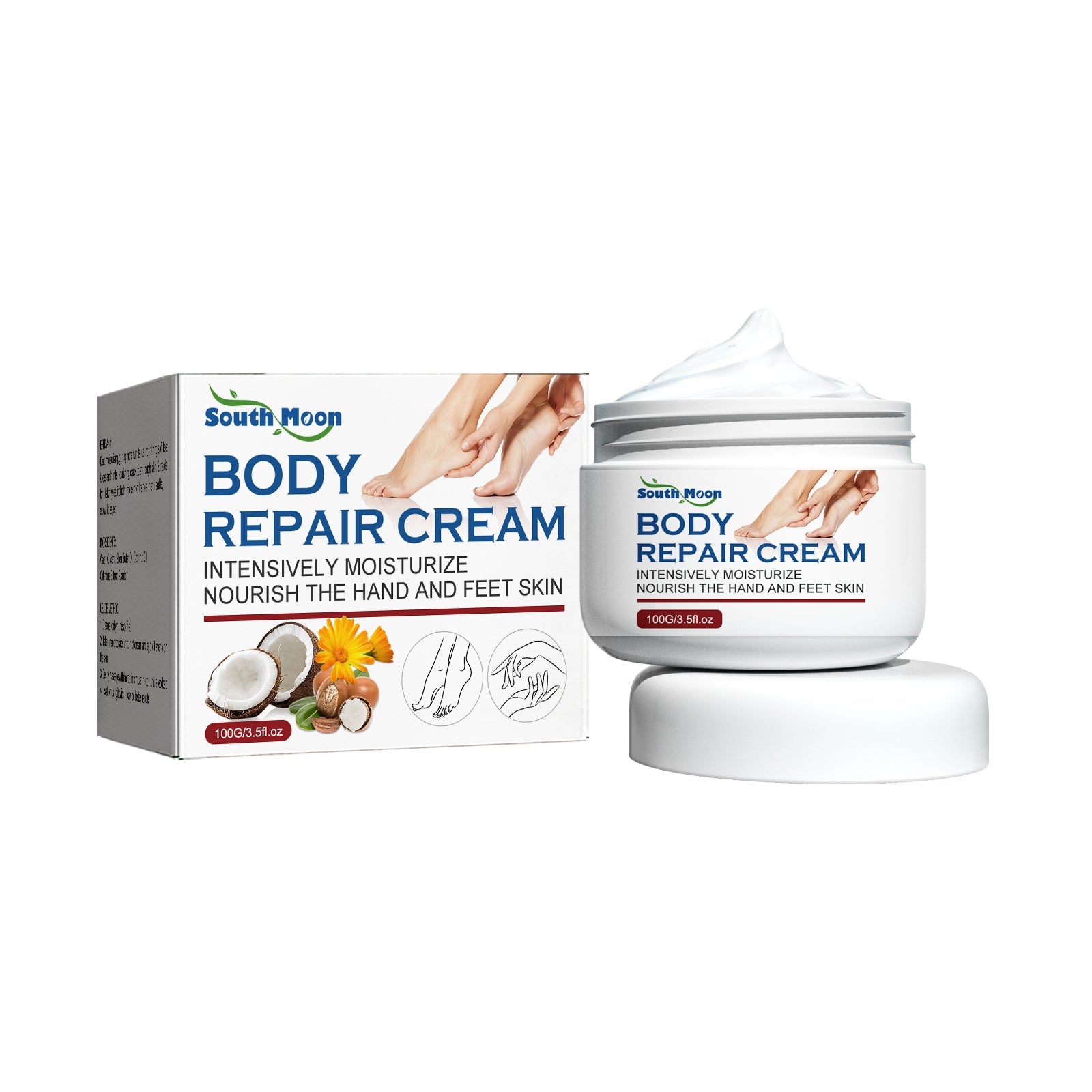 Body Repair Cream, Relieve Peeling Improve Chapped Dry Skin And Remove Dead Skin Moisturize Cream - Korvel