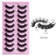 New DD Russian Large Roll Grafting Free False Eyelashes 10 Pairs Of Multi-Layer Thick Cross Mink Like Eyelashes - Korvel