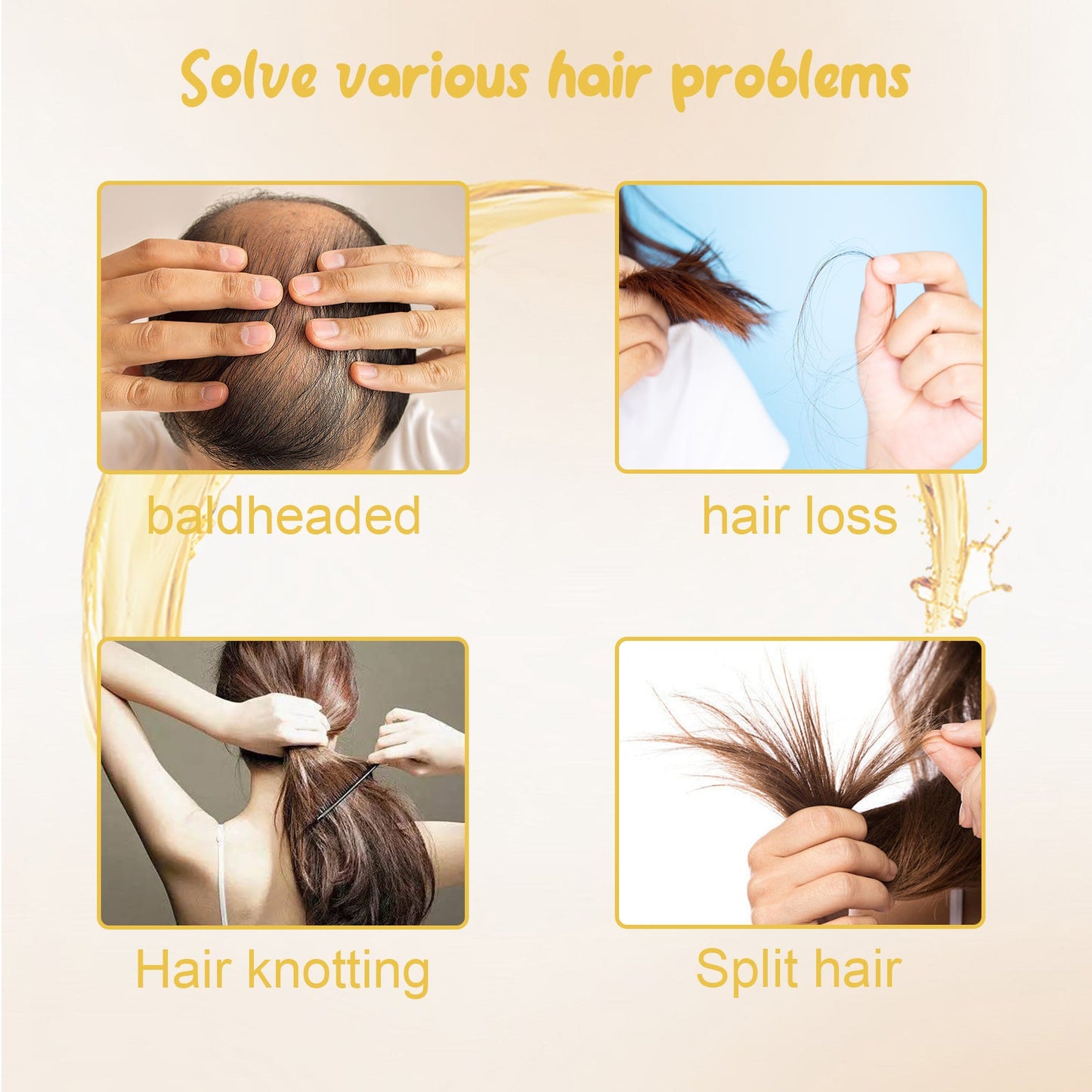 Batana Oil, Hydrating Repair Hair Sere Short-Tempered Soft Thick Hair Oil - Korvel