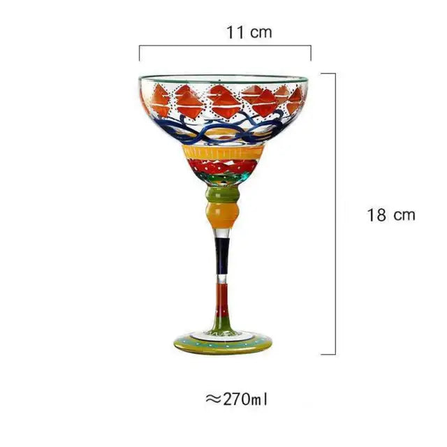 Colorful Wine Glasses Cups Cocktail Goblet Champagne Cup Glasses Bar Party Home DrinkWare Wedding Gifts Kitchen Accessories NEW - Korvel