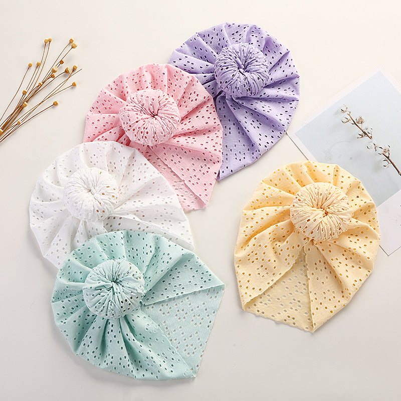 Baby Pullover Cap Cute Lace Hole Donut Baby Indian Tire Cap Children's Headwear - Korvel
