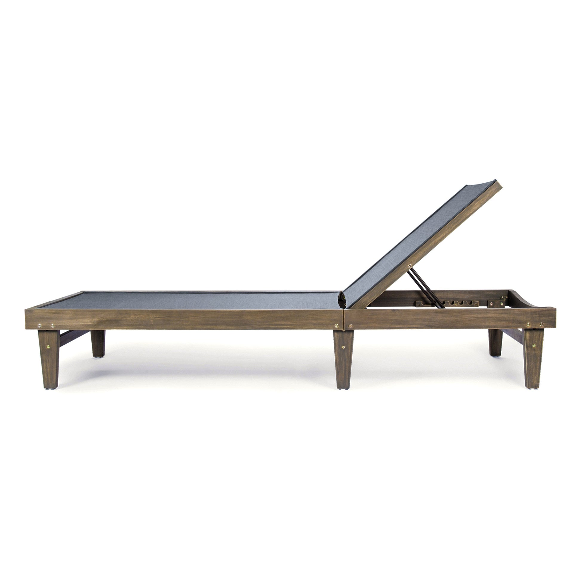 SUMMERLAND CHAISE LOUNGE - DARK GREY MESH - Korvel
