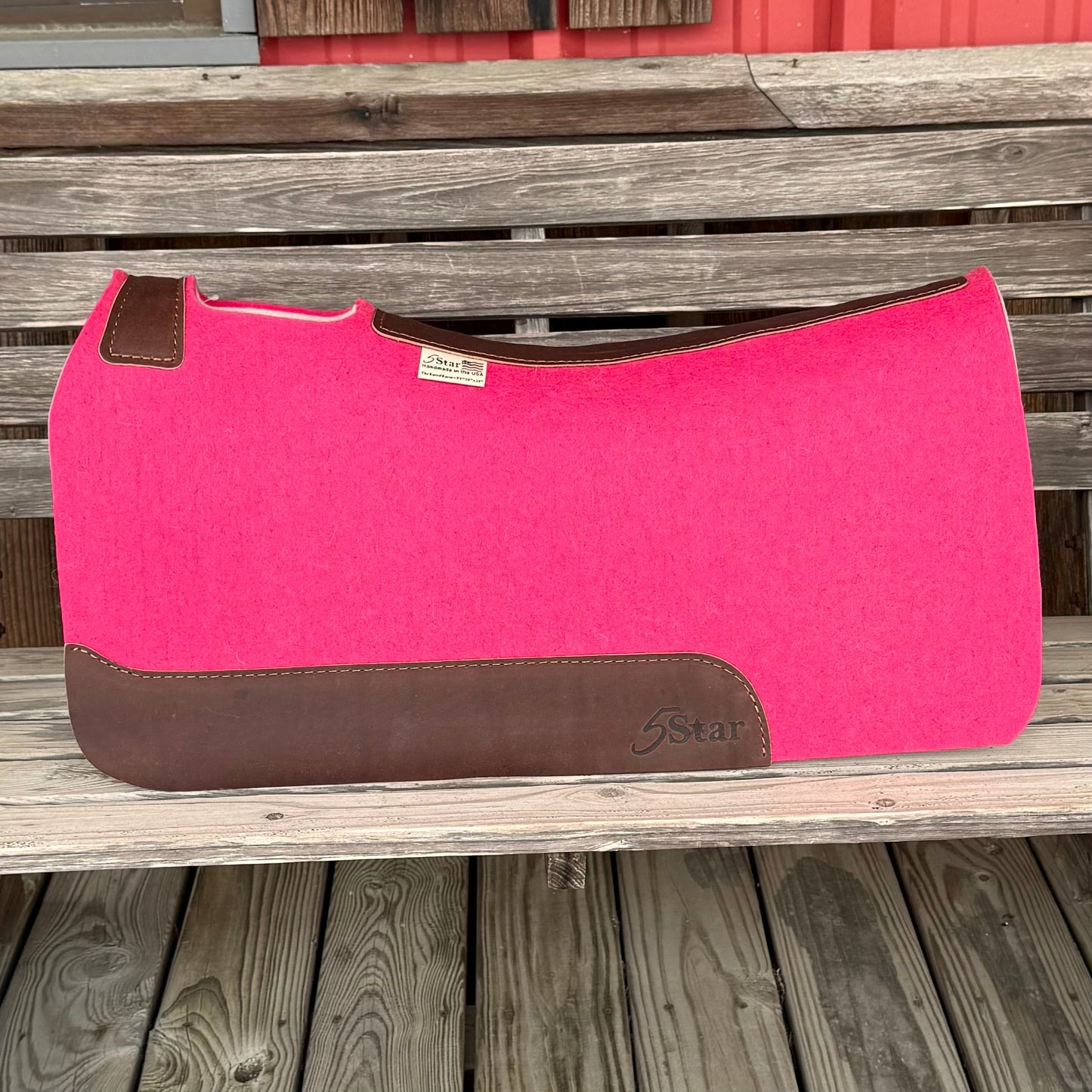 Stylish Two-Tone Pink Saddle Pad - 30" x 28" - Korvel