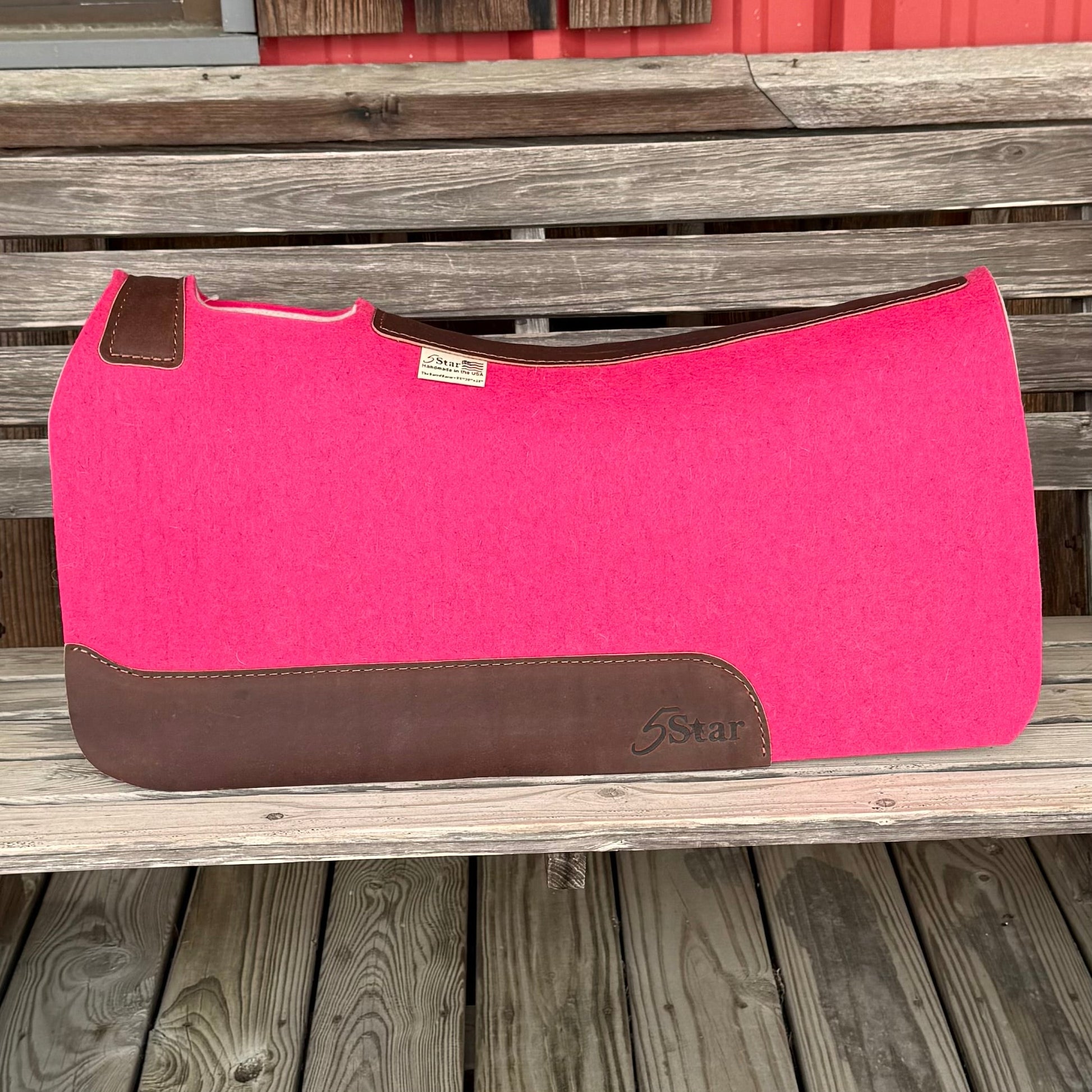 Stylish Two-Tone Pink Saddle Pad - 30" x 28" - Korvel