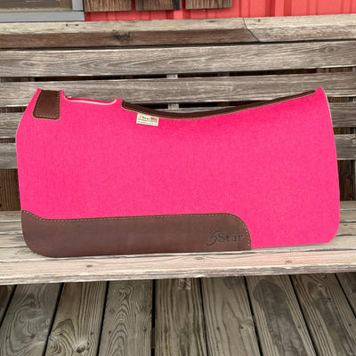 Stylish Two-Tone Pink Saddle Pad - 30" x 28" - Korvel