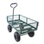 Wagon Cart Garden cart trucks make it easier to transport firewood (green) - Korvel