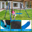 Kids Metal Swing Set for Backyard Outdoor Playground Two Functional Swing Set For Kids Outdoor Equipment - Korvel