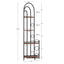 4-Tier Corner Bookshelf, Modern Style, Plant Stand with Metal Frame - Korvel
