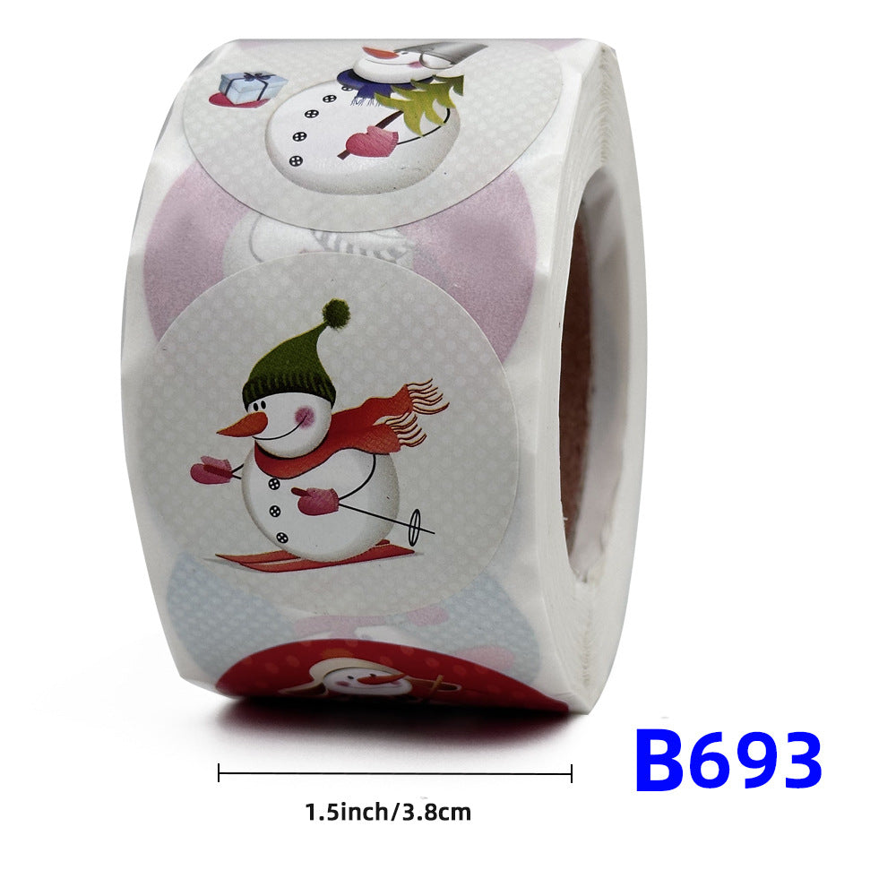 Christmas gift stickers decorative sealing sticker Merry Christmas Reward Self-adhesive labels Children's Day party - Korvel
