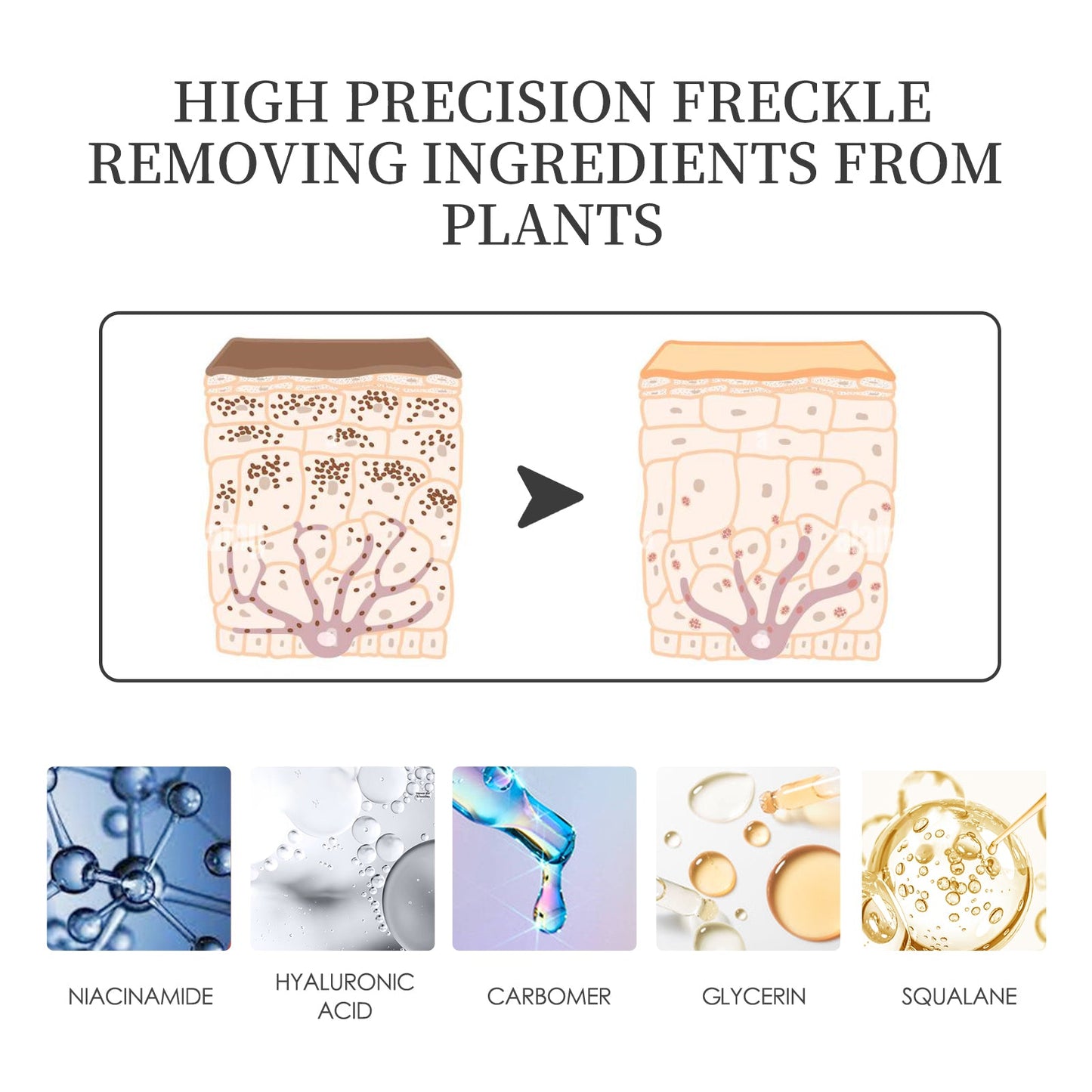 Face Brightening Serum, Lighten Dark Spots Moisturizing And Repairing Fine Lines Brightening Serum - Korvel