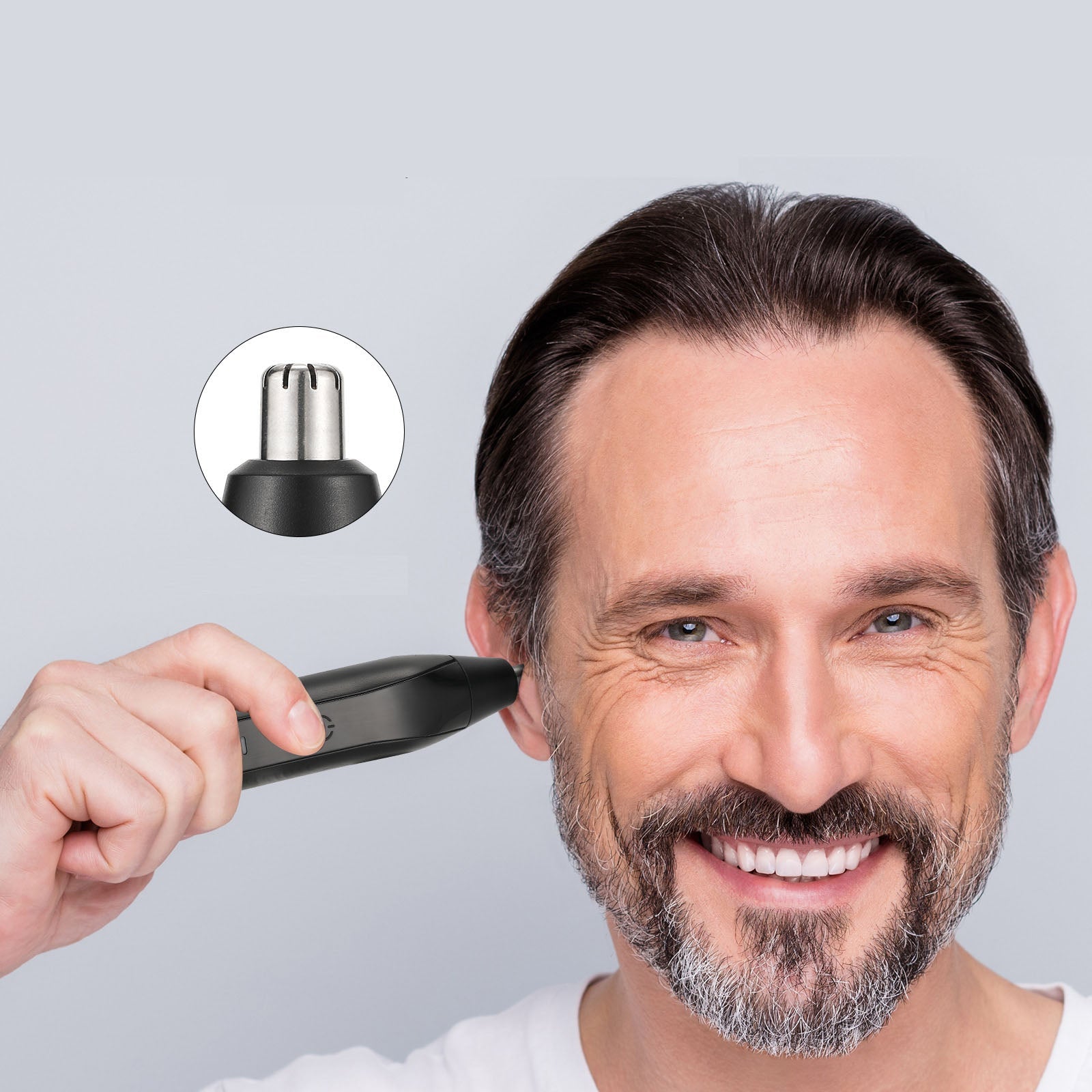 Electric Nose Hair and Eyebrow Trimmer Repair Tool for Rechargeable Men's Nose Hair Knife - Korvel