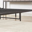 Premium Grey Full Size Bed Frame with Charging Station