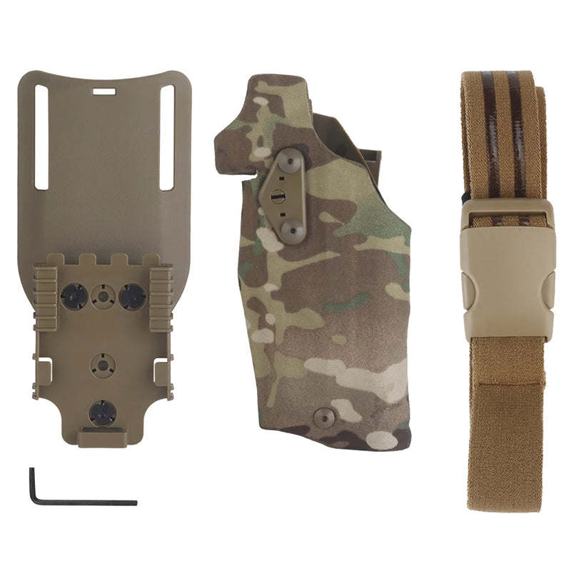 Holster tactique pour pistolet gauche 6354DO pour Glock 17