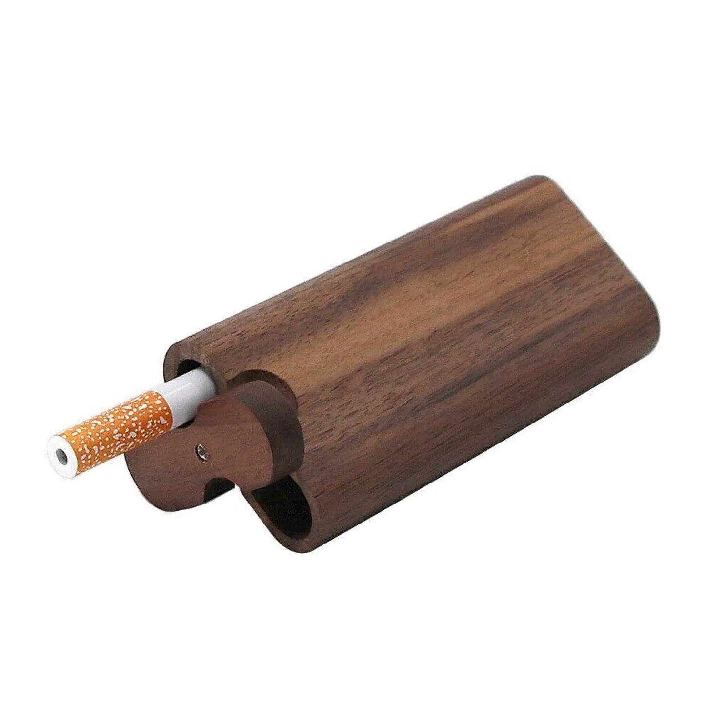 Pipe à tabac en bois premium avec batte en métal auto-nettoyante