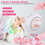 Mobile musical Gbruno pour filles - 12 mélodies et 5 hochets en fleurs