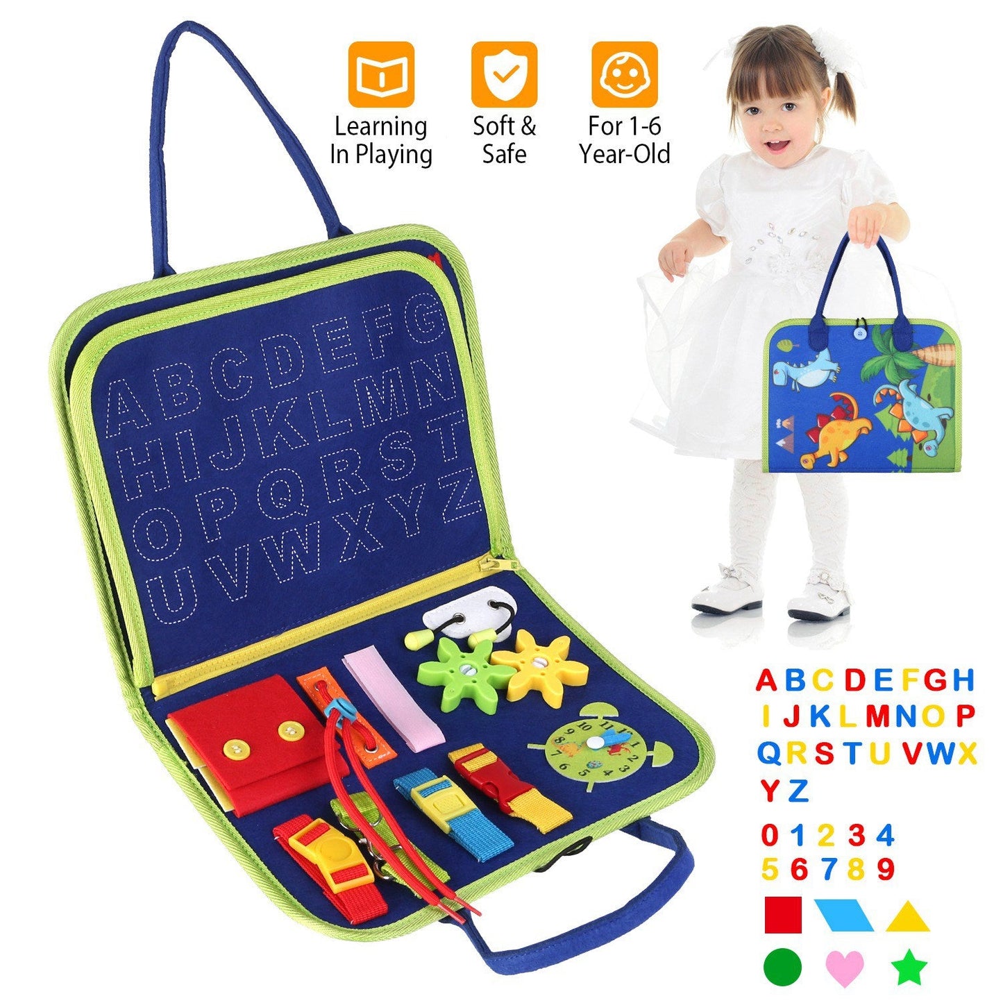 GBruno Kids Busy Board - Educational Toy for Skill Development