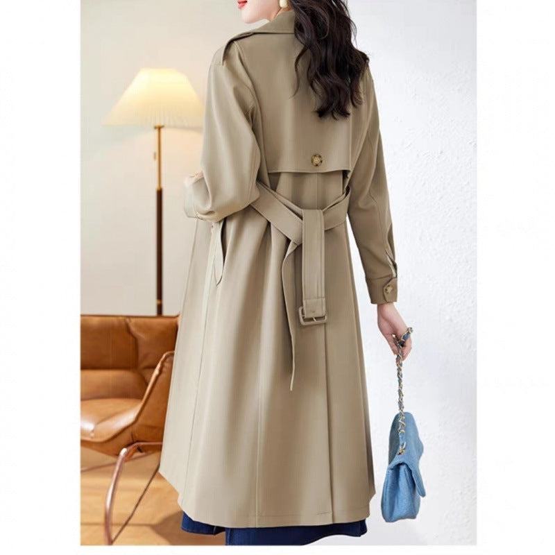 Elegant Mid-Length Trench Coat for Women